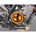 DBK Special Parts (Ducabike) EVO-3D Clear Wet Clutch Cover for the KTM 990 Duke (2024+)